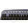 Клавиатура Oklick 320M Black/blue mmedia (PS/2+USB) + USB порт