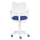 Кресло Бюрократ CH-W797/WH/TW-10 спинка сетка белый сиденье синий (пластик белый)
