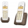 Телефон DECT Gigaset A130 DUO DARK BRAUN (белый/коричневый)