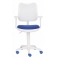 Кресло Бюрократ CH-W797/WH/TW-10 спинка сетка белый сиденье синий (пластик белый)