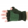Перчатки с открывающимися пальцами (зеленые)