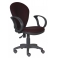 Кресло Бюрократ CH-G687AXSN/V-02 черный/бордовый ромбик (пластик серый)