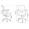 Кресло Бюрократ CH-W797/WH/TW-96-1 спинка сетка белый сиденье оранжевый (пластик белый)