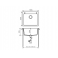Кварцевая мойка для кухни Толеро R-111 (серый, цвет №701)