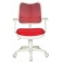 Кресло Бюрократ CH-W797/R/TW-97N спинка красный сетка TW-35N сиденье красный (белый пластик)