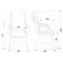Кресло Бюрократ T-9930AV/Ivory низкая спинка слоновая кость кожа (полозья)