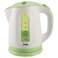Чайник DELTA  DL-1326 белый с зеленым