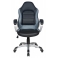 Кресло руководителя Бюрократ CH-825S/Black+Gr черный серый искусственная кожа (пластик серебро)