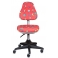 Кресло детское Бюрократ KD-2/R/LB-Red красный божьи коровки (красный пластик ручки)