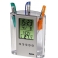 Термометр - подставка для ручек Hama (термометр/часы/будильник) (серебристый/прозрачный) [Ox&]