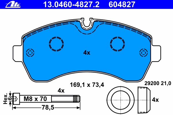 Купить 8DB355005-531 HELLA PAGID Комплект тормозных колодок, дисковый тормоз в интернет-магазине Ravta – самая низкая цена