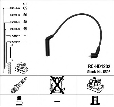 Купить 5506 NGK Комплект проводов зажигания в интернет-магазине Ravta – самая низкая цена