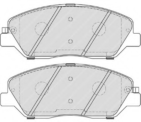 FDB4111 Ferodo Комплект тормозных колодок, дисковый тормоз