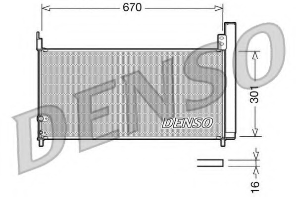 Купить DCN50037 Denso Конденсатор, кондиционер в интернет-магазине Ravta – самая низкая цена