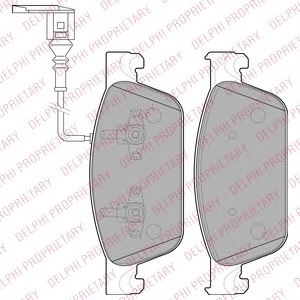 LP2199 Delphi Комплект тормозных колодок, дисковый тормоз