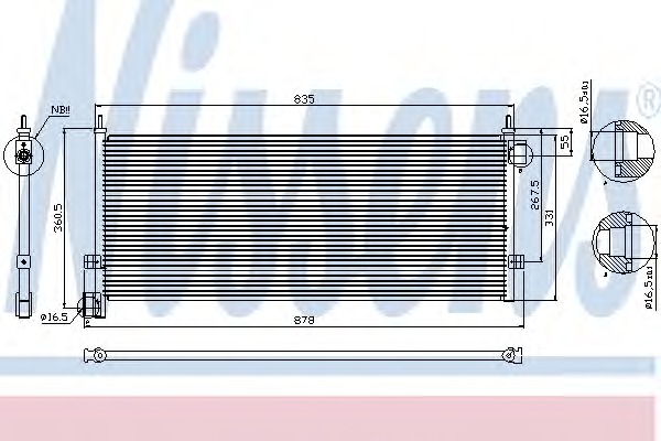 94903 NISSENS Конденсатор, кондиционер