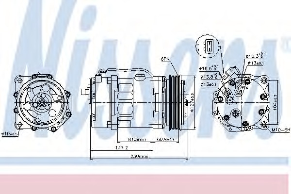 89044 Nissens Компрессор, кондиционер