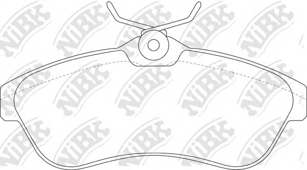 PN0206 NiBK Комплект тормозных колодок, дисковый тормоз