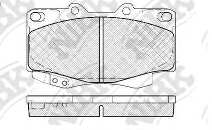 Купить PN1830 NiBK Комплект тормозных колодок, дисковый тормоз в интернет-магазине Ravta – самая низкая цена