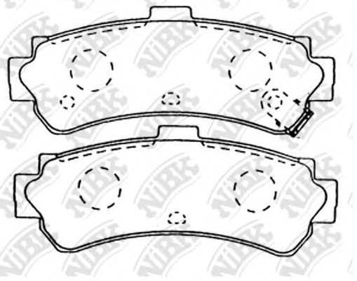 PN2357 NiBK Комплект тормозных колодок, дисковый тормоз