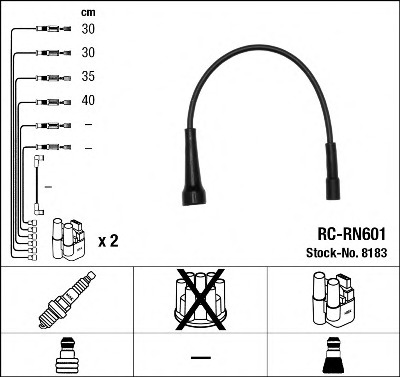 Купить 8183 NGK Комплект проводов зажигания в интернет-магазине Ravta – самая низкая цена