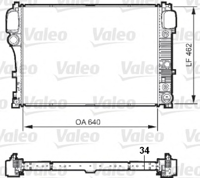 735299 VALEO Радиатор, охлаждение двигателя