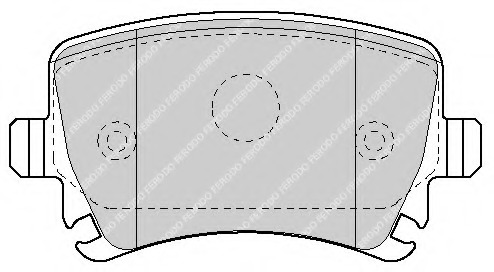 FDB1636 Ferodo Комплект тормозных колодок, дисковый тормоз