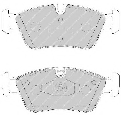 FDB1751 FERODO Комплект тормозных колодок, дисковый тормоз