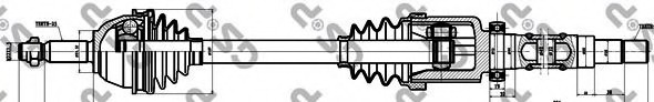 Купить 299042 GSP Приводной вал в интернет-магазине Ravta – самая низкая цена