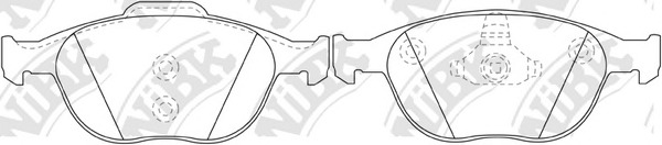 Купить PN0337 NiBK Комплект тормозных колодок, дисковый тормоз в интернет-магазине Ravta – самая низкая цена