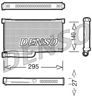 Купить DRR02004 Denso Теплообменник, отопление салона в интернет-магазине Ravta – самая низкая цена