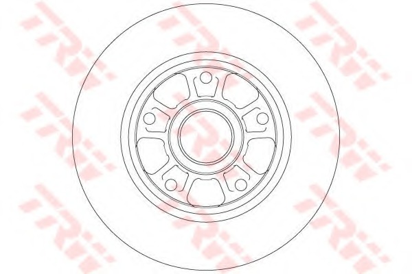 DF6182 TRW Тормозной диск