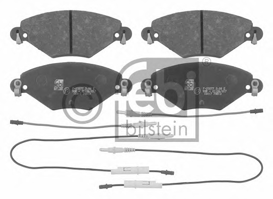 0986424582 Bosch Комплект тормозных колодок, дисковый тормоз