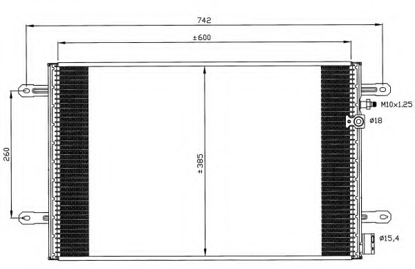 35605 NRF Конденсатор, кондиционер