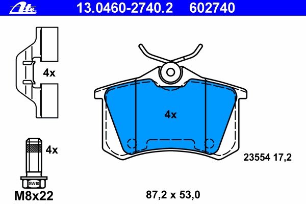 8db355019-911 HELLA PAGID Комплект тормозных колодок, дисковый тормоз