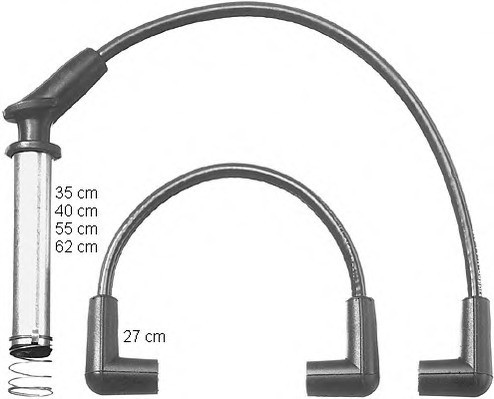 0986356723 Bosch Комплект проводов зажигания