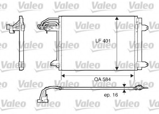 817777 Valeo Конденсатор, кондиционер