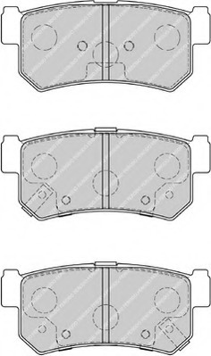 fdb1937 FERODO Комплект тормозных колодок, дисковый тормоз