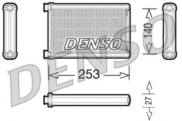 Купить DRR05005 Denso Теплообменник, отопление салона в интернет-магазине Ravta – самая низкая цена
