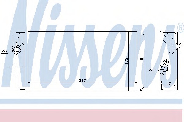 Купить 72035 Nissens Теплообменник, отопление салона в интернет-магазине Ravta – самая низкая цена