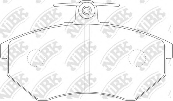 PN0018 NiBK Комплект тормозных колодок, дисковый тормоз