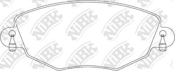 PN0159 NiBK Комплект тормозных колодок, дисковый тормоз