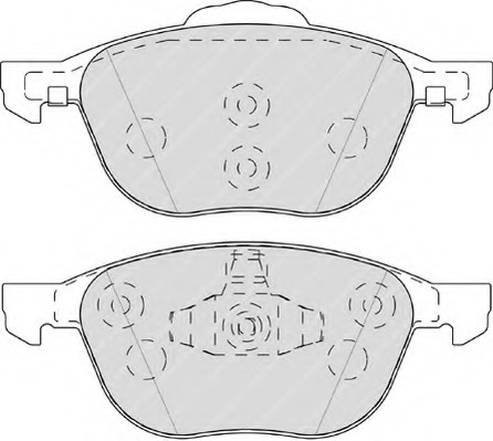 FDB4319 Ferodo Комплект тормозных колодок, дисковый тормоз