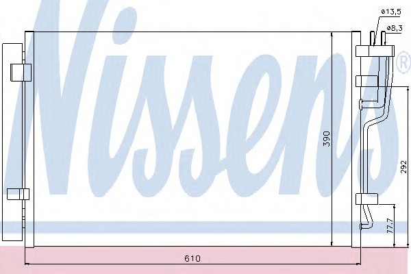 940006 Nissens Конденсатор, кондиционер