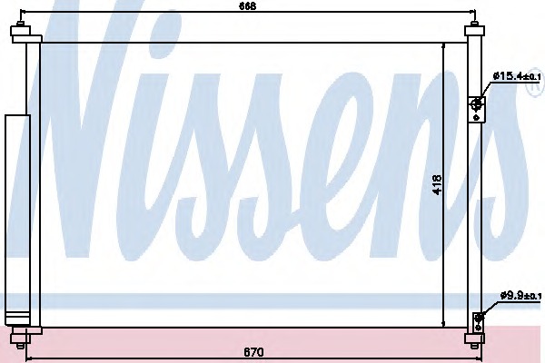 940012 Nissens Конденсатор, кондиционер