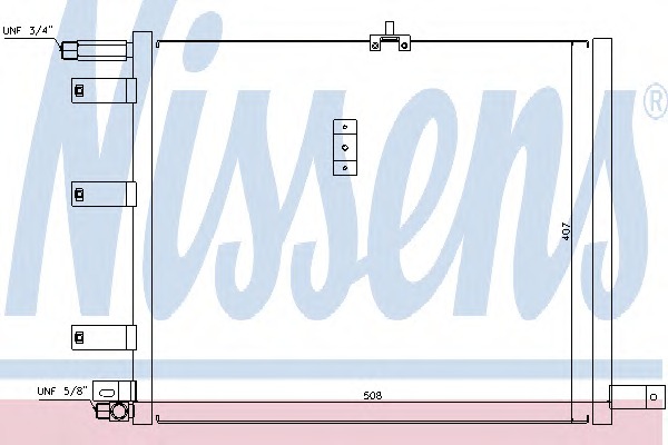 94300 Nissens Конденсатор, кондиционер