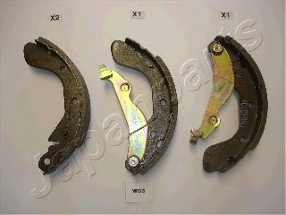 GF-W03AF Japanparts Комплект тормозных колодок