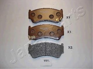 Купить PA-191AF Japanparts Комплект тормозных колодок, дисковый тормоз в интернет-магазине Ravta – самая низкая цена