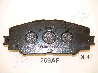 PA-269AF JAPANPARTS Комплект тормозных колодок, дисковый тормоз