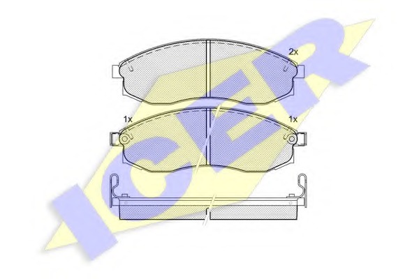 181179 Комплект тормозных колодок, дисковый тормоз